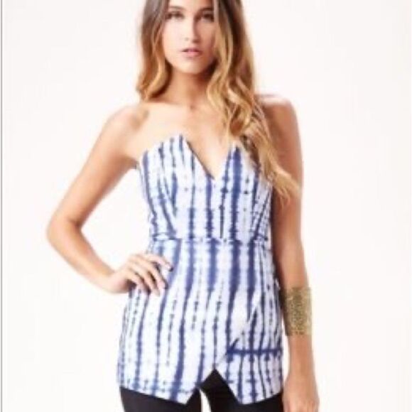 ‎Style stalker tie dye strapless top - Picture 1 of 5